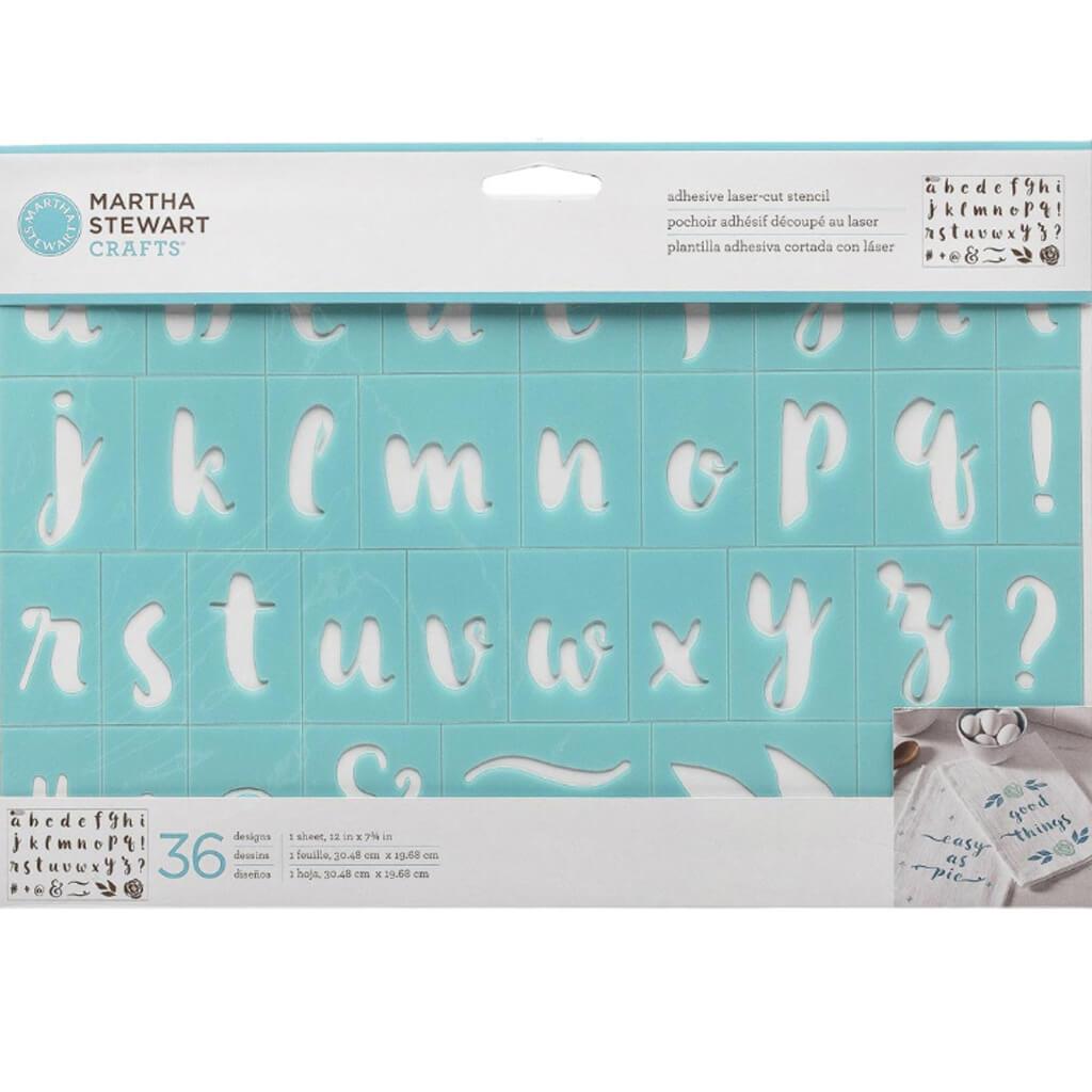 Martha Stewart Adhesive Laser-Cut Stencil