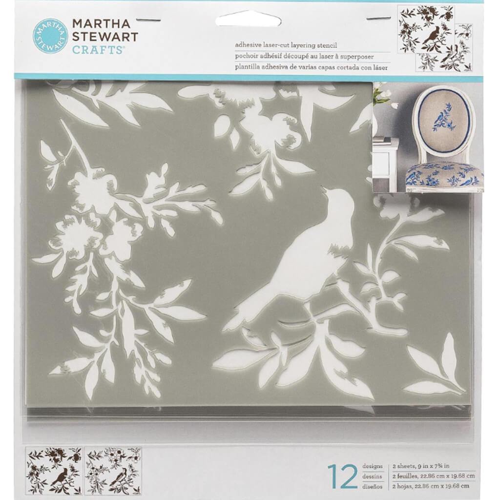 Martha Stewart Adhesive Laser-Cut Layering Stencil