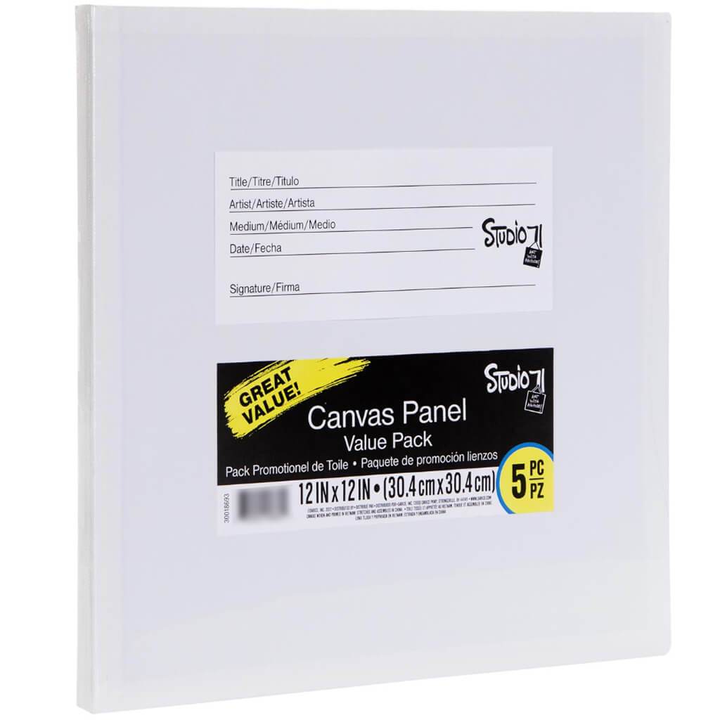 Studio 71 Canvas Panels Value Pack 5pcs