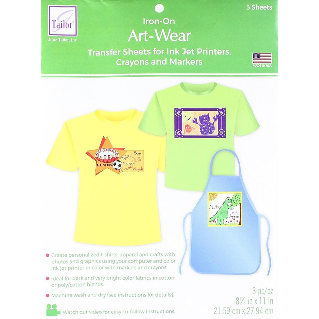 Art Wear Iron On Transfer Fabric Sheets