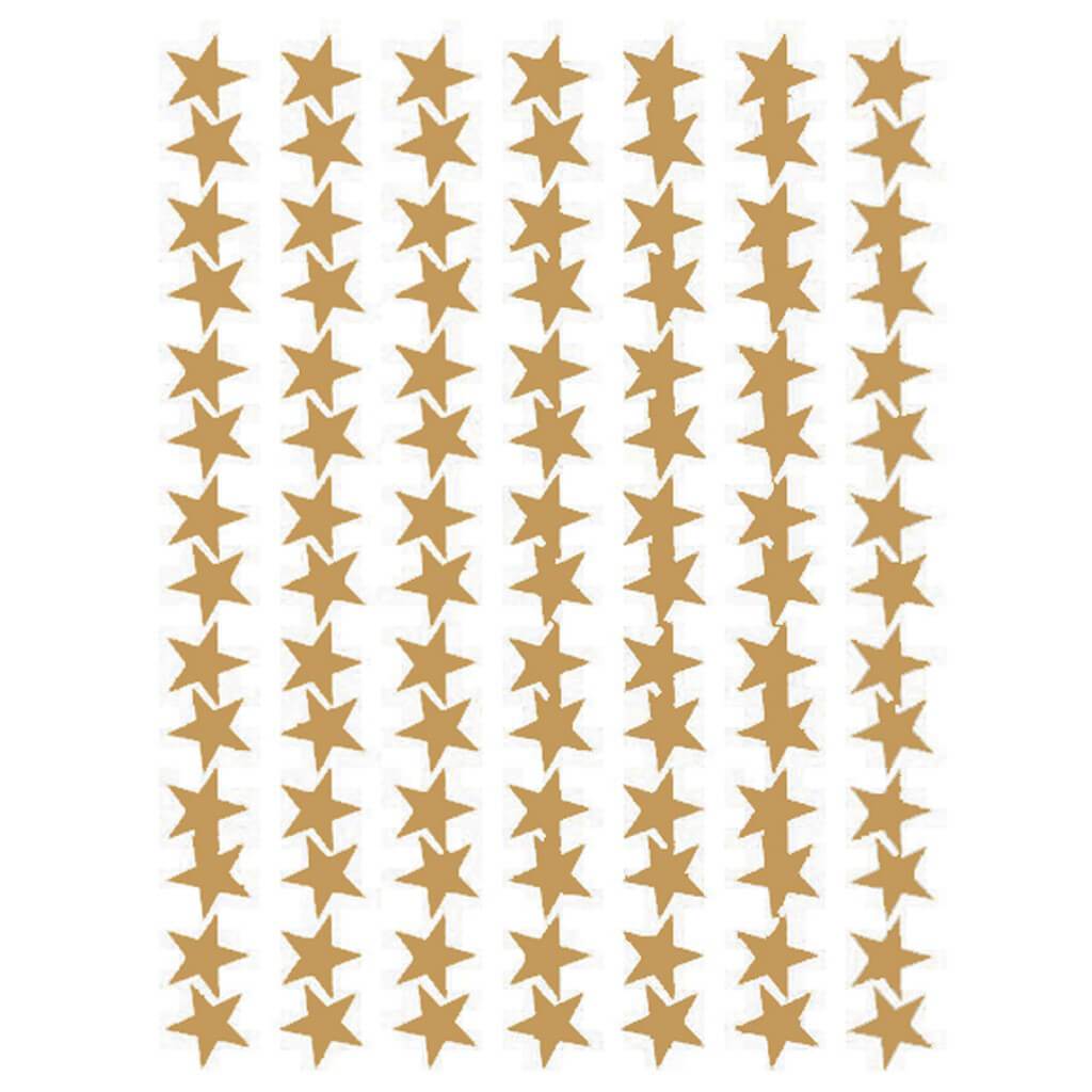 Gold Stars Foil Stickers 