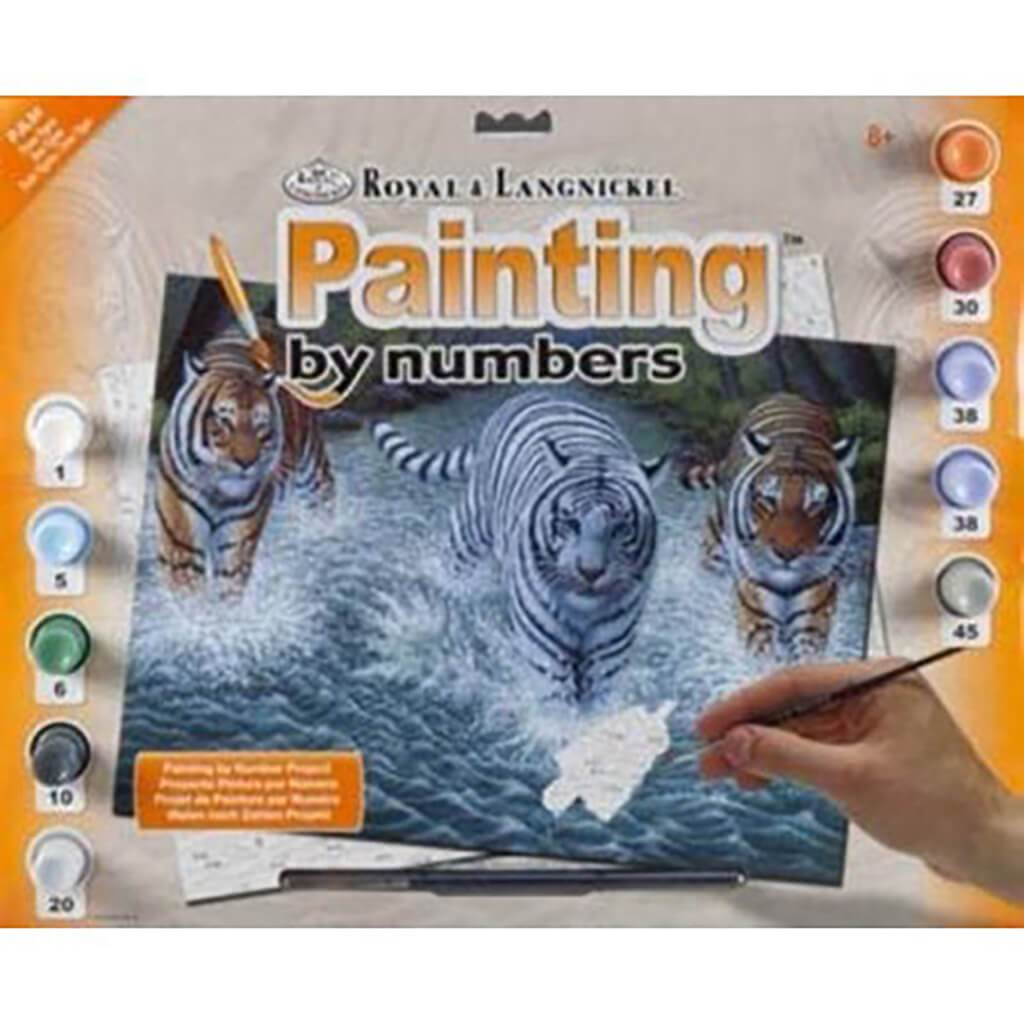 Painting By Numbers Junior Large Three Tigers