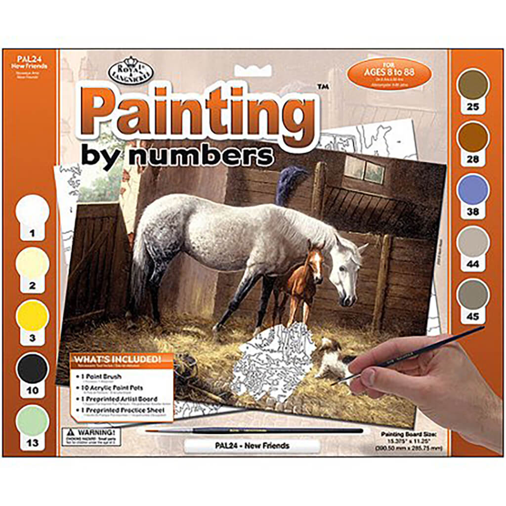 Paint By Number Kit New Friends