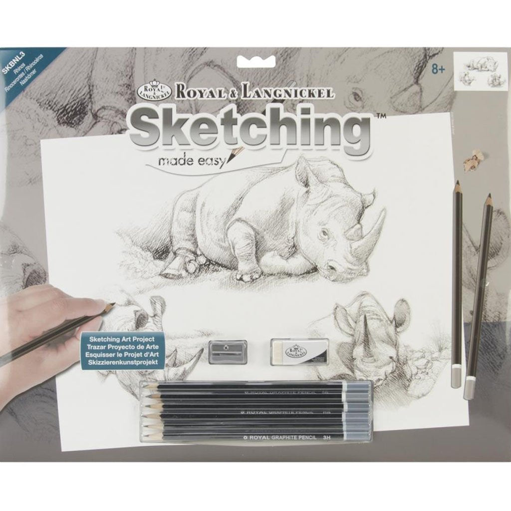 Sketching Made Easy Large Rhinos