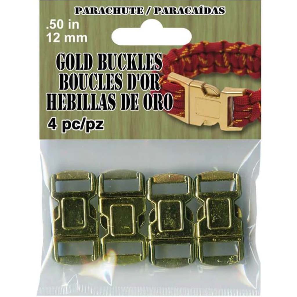 Plated Buckle 4pcs 12mm