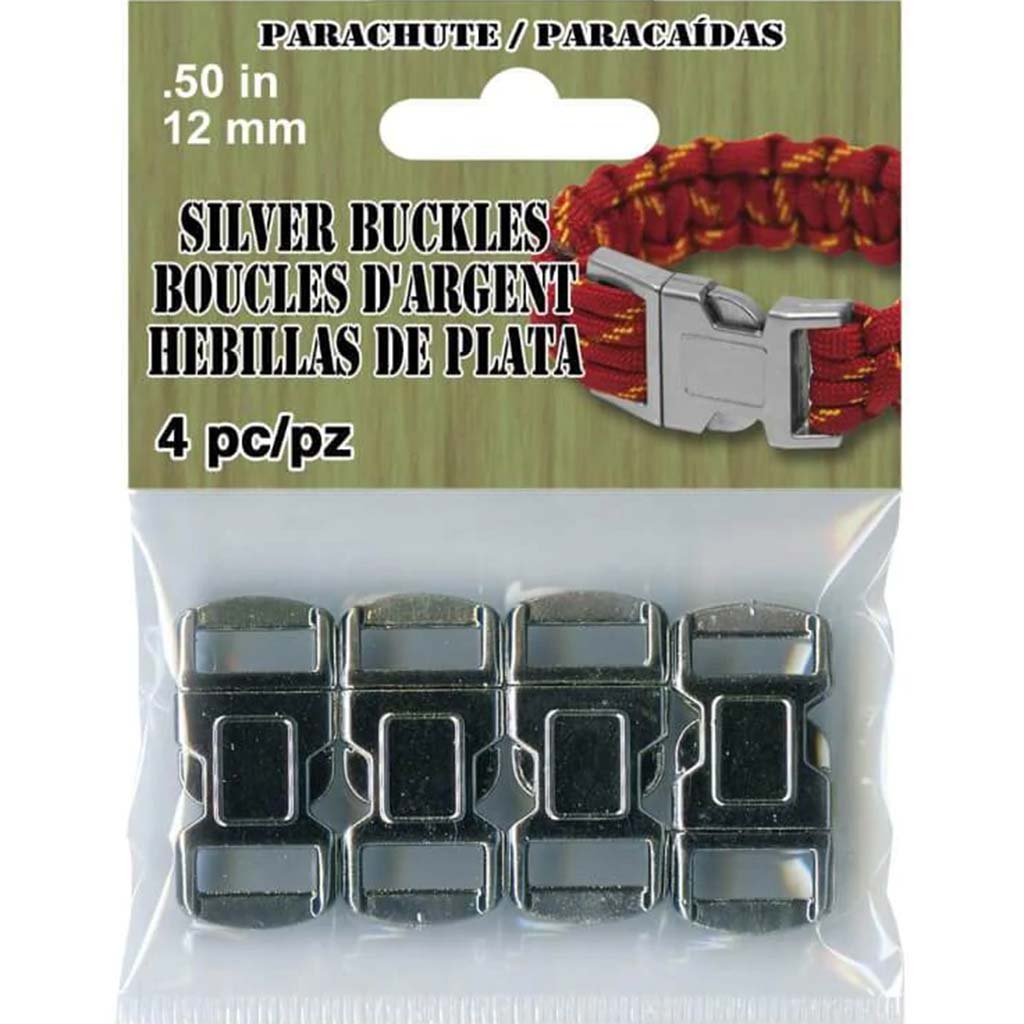 Plated Buckle 4pcs 12mm