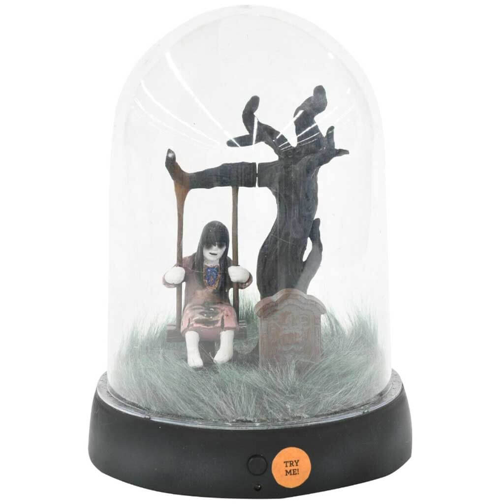 Animated Cloche Lost Girl on Swing