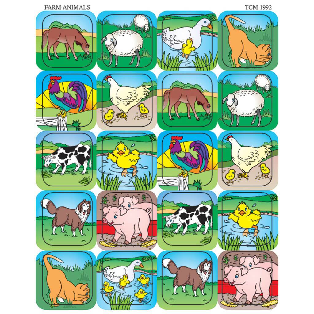 Farm Animals Stickers 