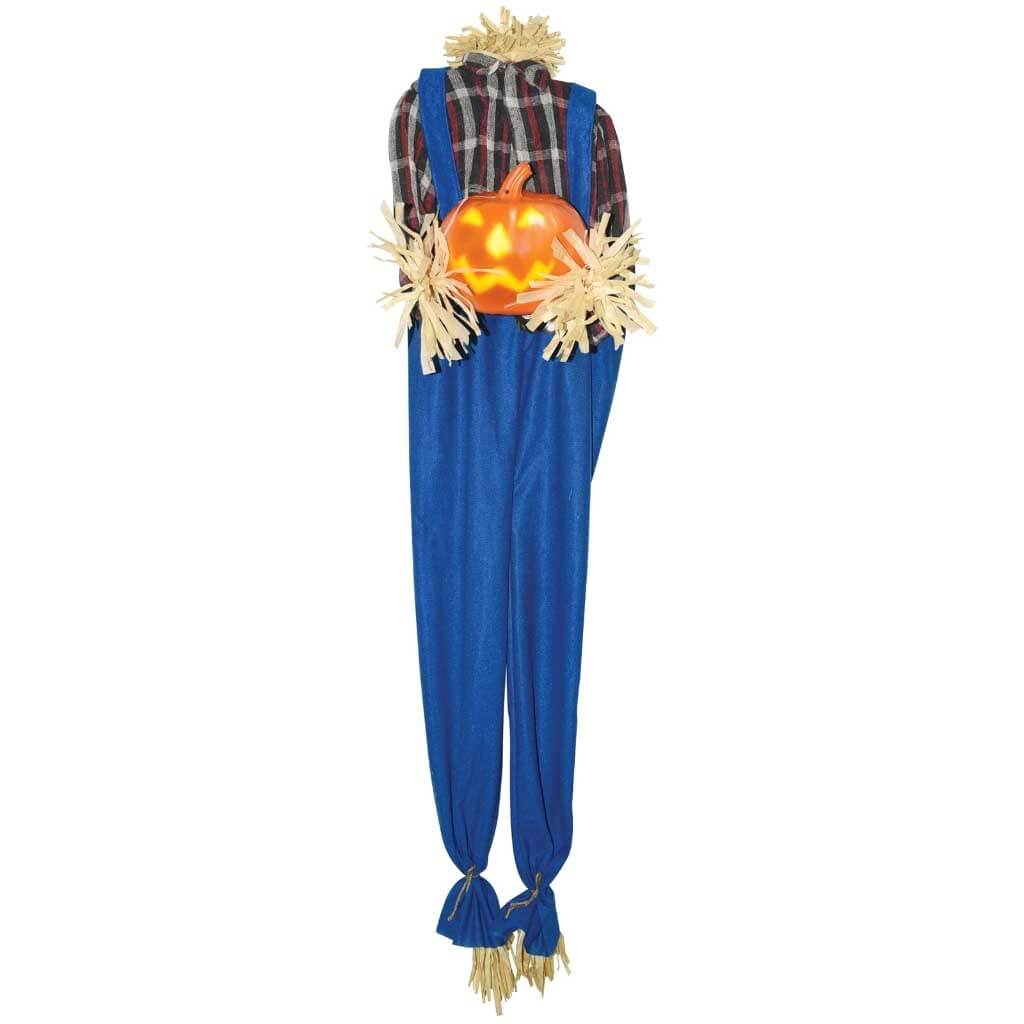 Animated Hanging Headless Scarecrow