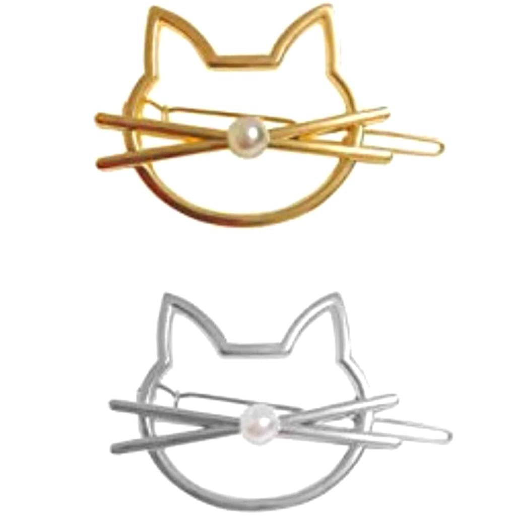 Cat Face Hair Pin Assortment