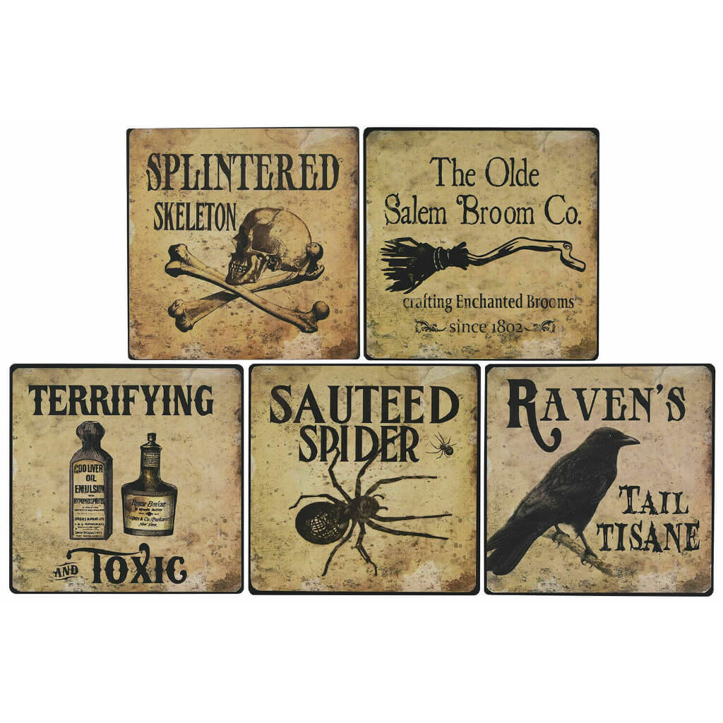 Metal Sign Assortment 8in