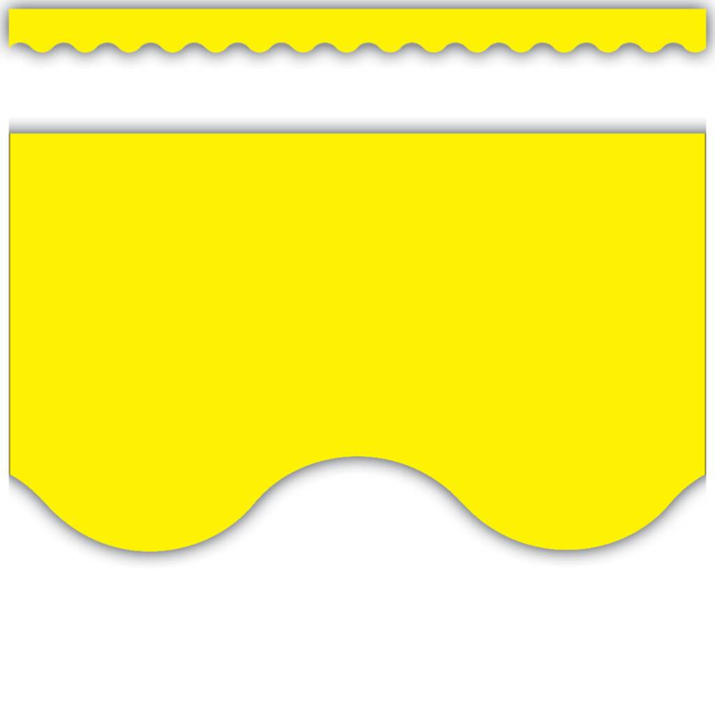 Yellow Scalloped Border 