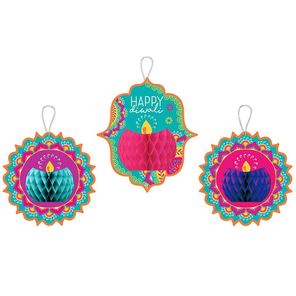 Diwali Honeycomb Hanging Decor