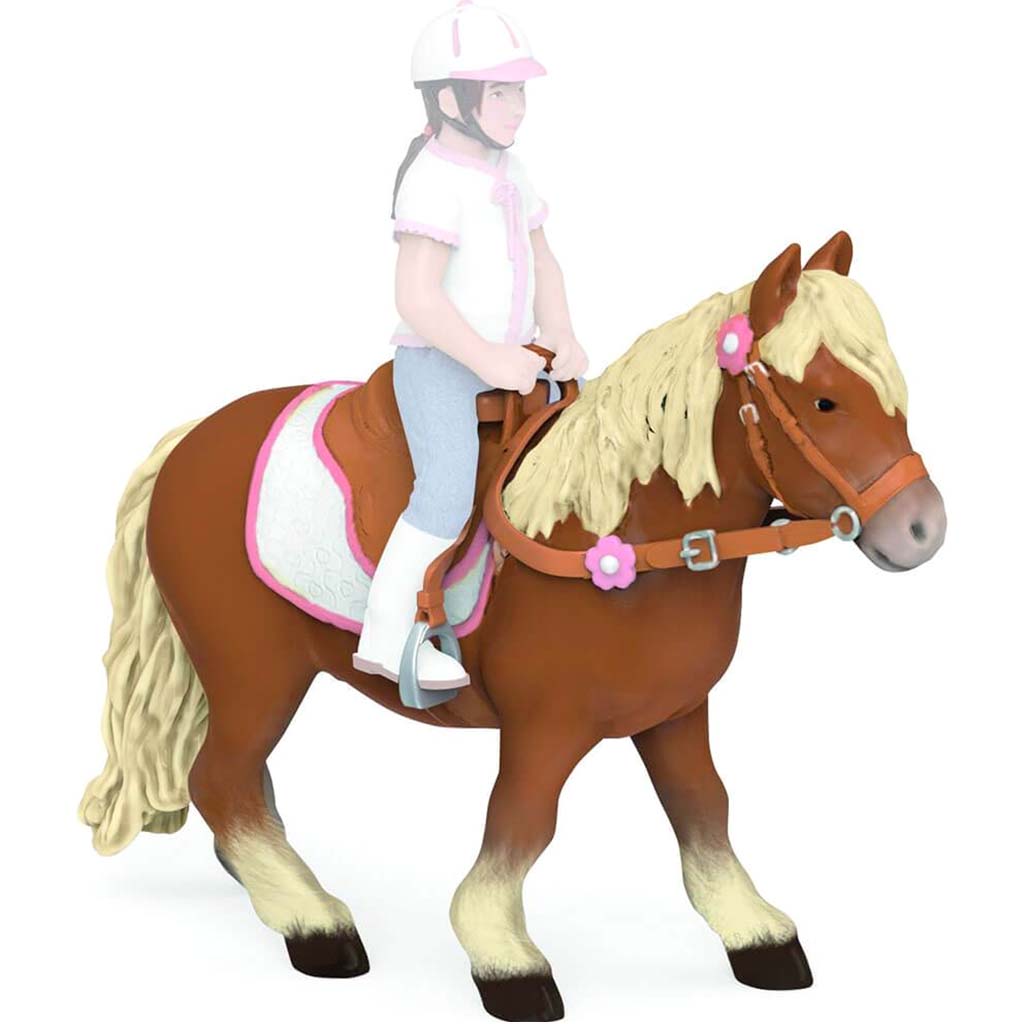 Papo Shetland Pony with Saddle