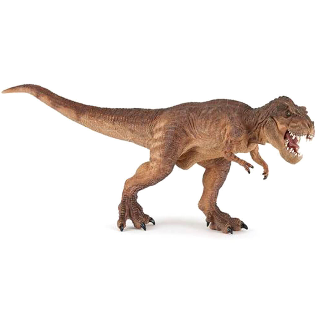 Brown Running T-Rex Figurine