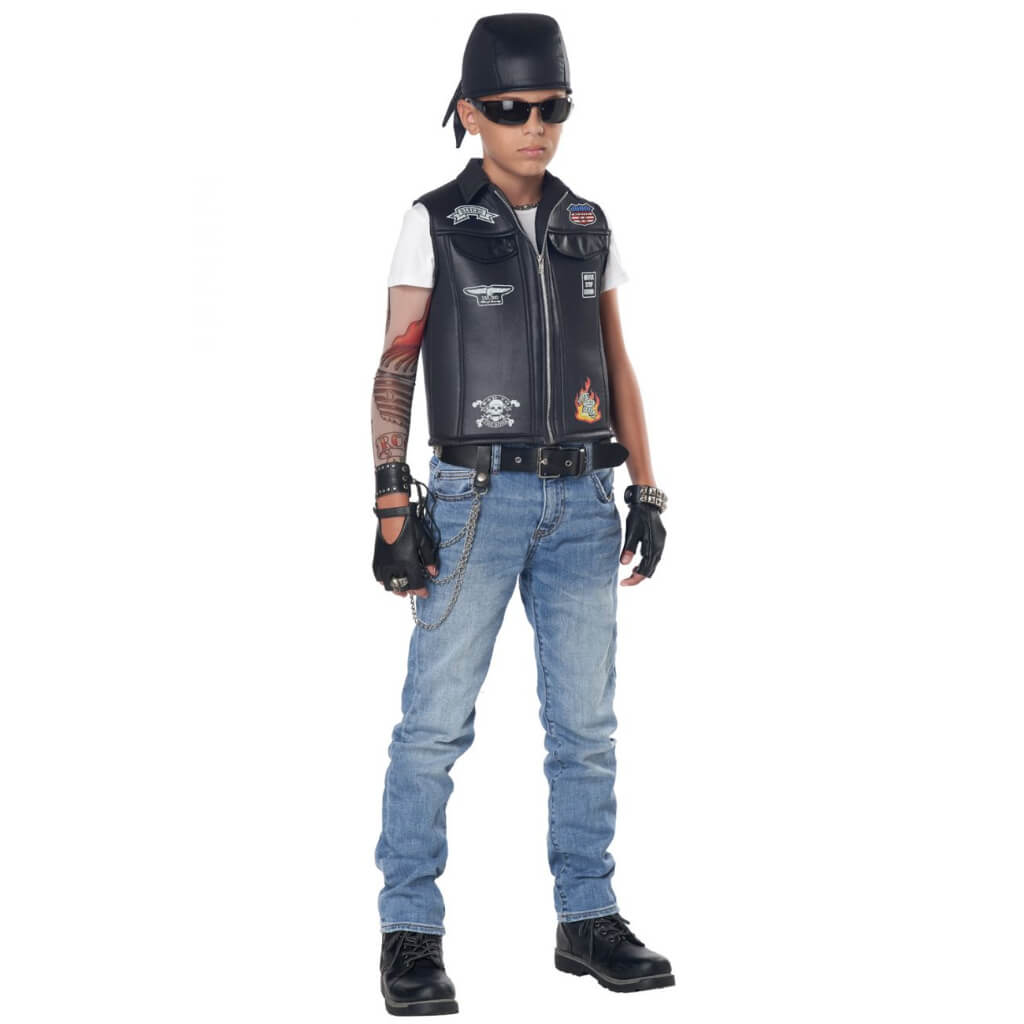 Cool Kid Biker Vest Child Costume