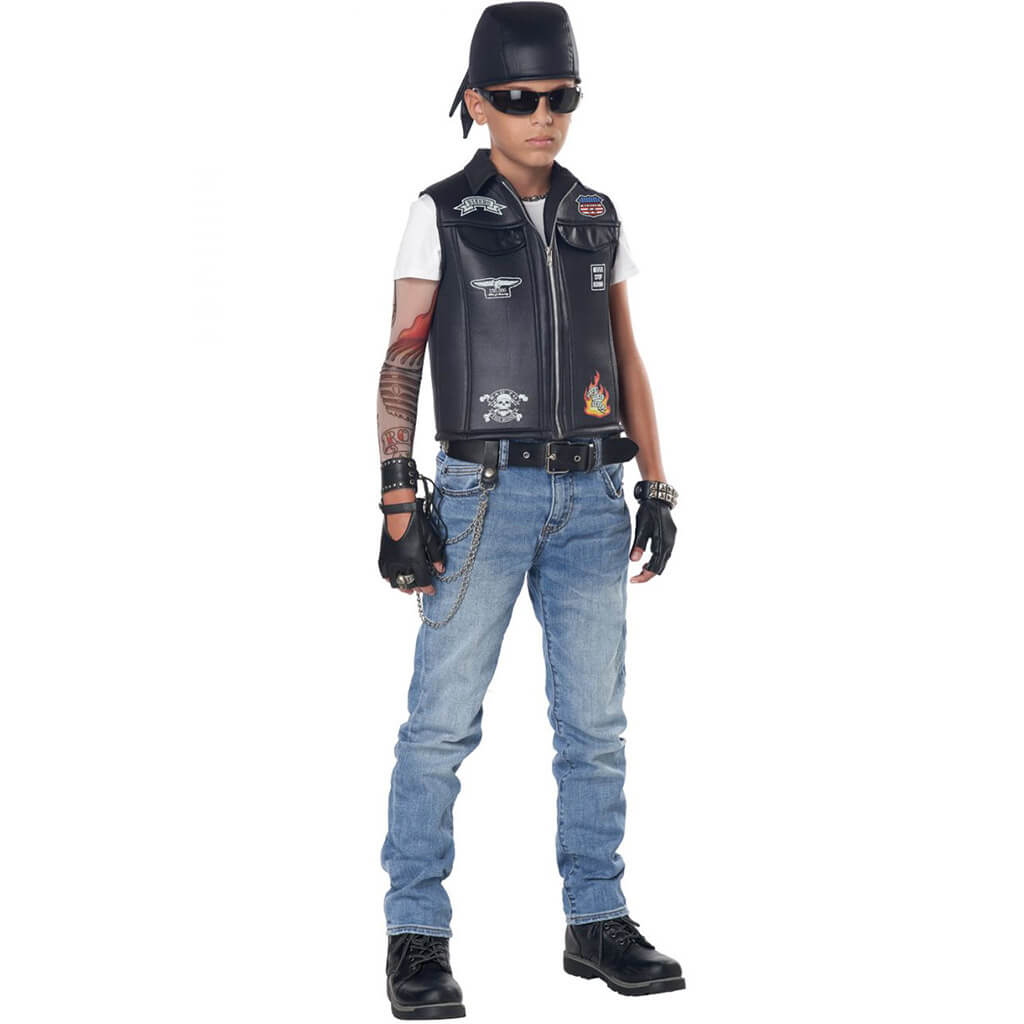 Cool Kid Biker Vest Child Costume