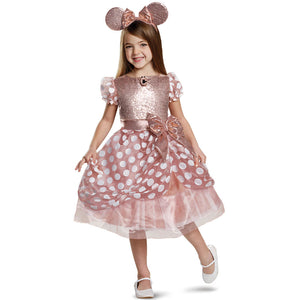 Minnie Mouse Rose Gold Deluxe Costume
