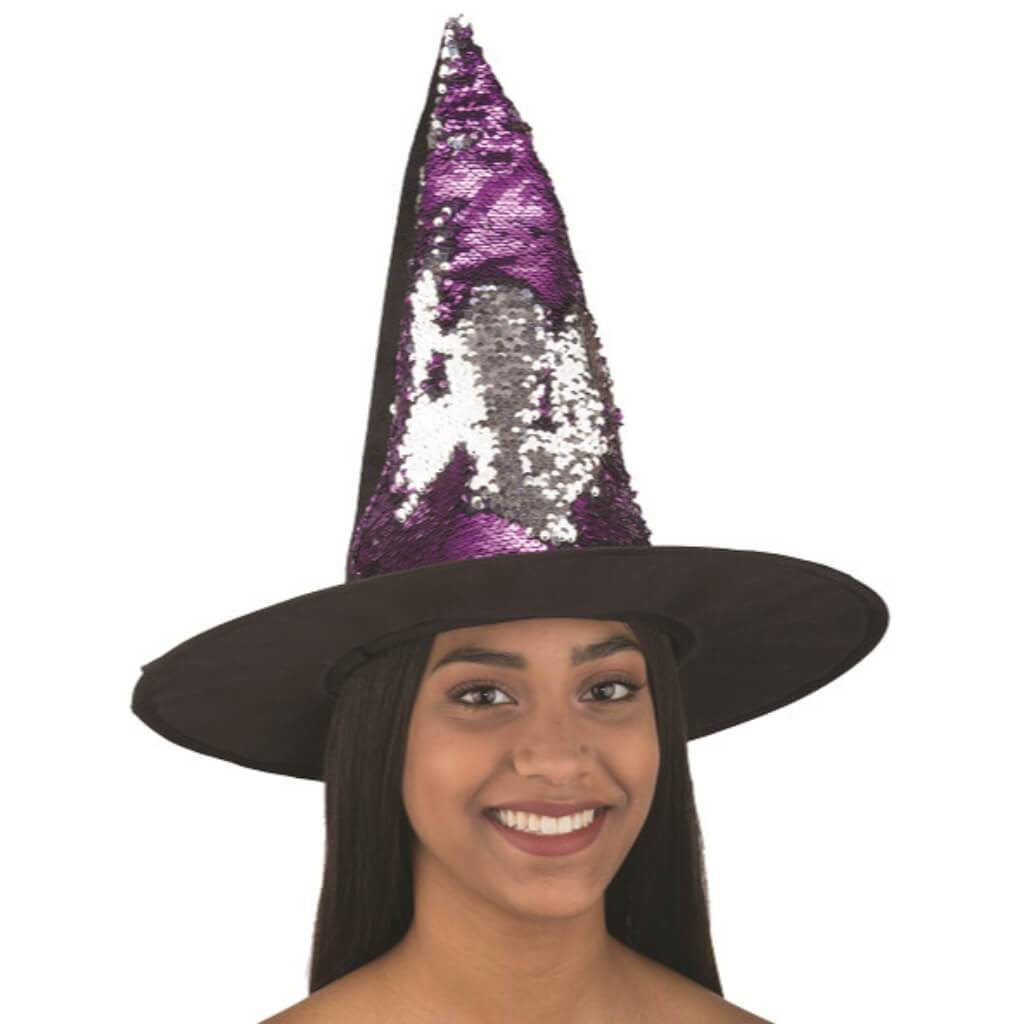 Flip Sequin Witch Hat