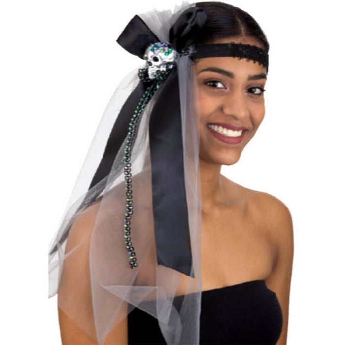 Skull & Ribbon Headband