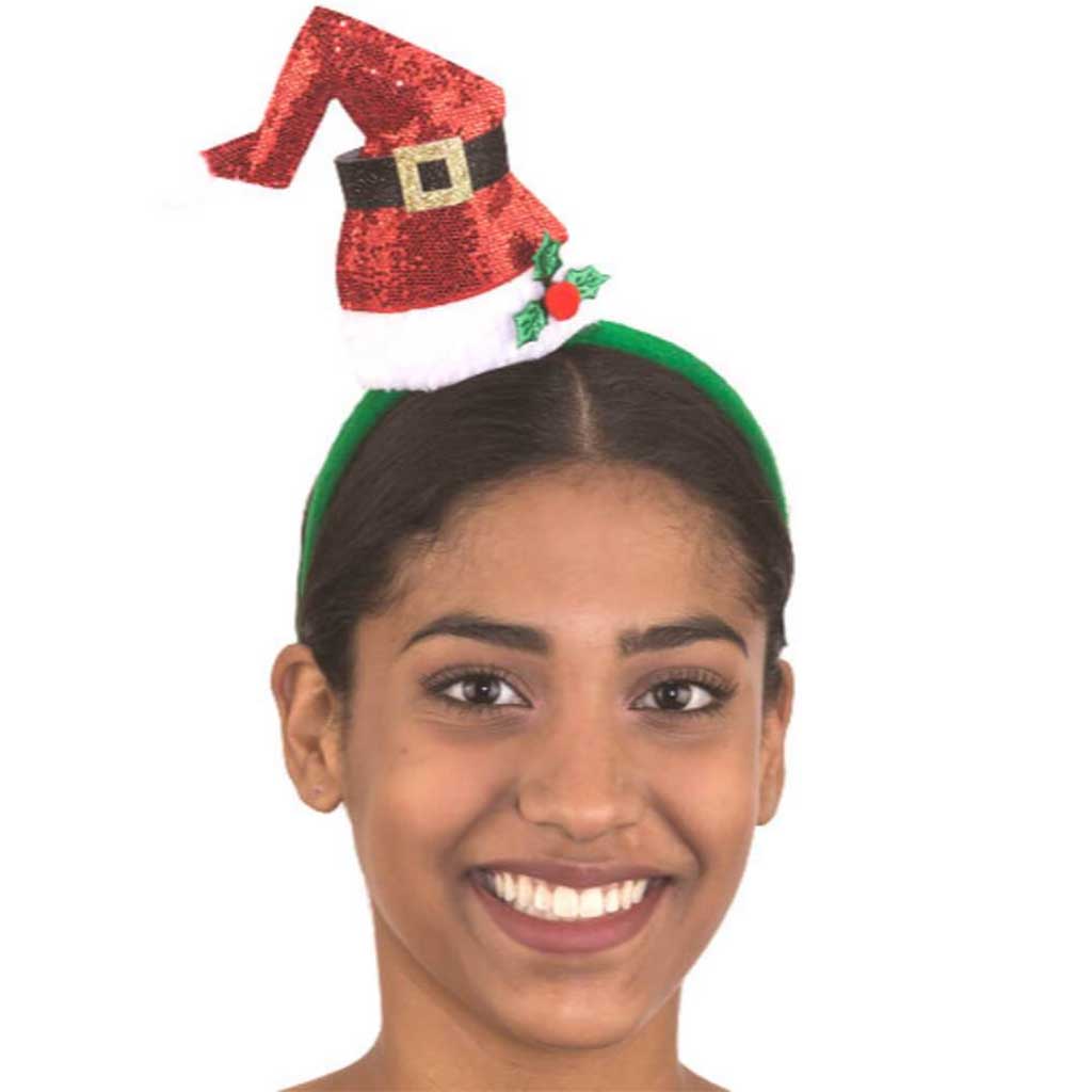 Mini Santa Hat Headpiece