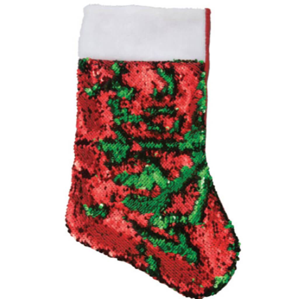 Flip Sequin Christmas Stocking