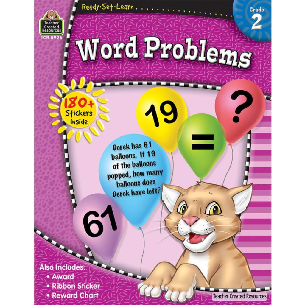 Ready Set Learn Word Problems Book Grade 2