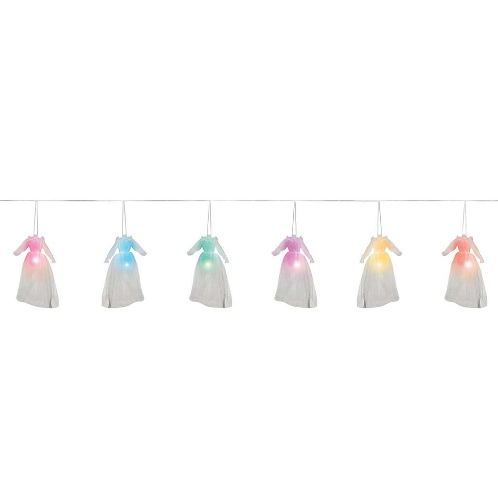 Spooky Light Up Headless Wedding Dress Garland