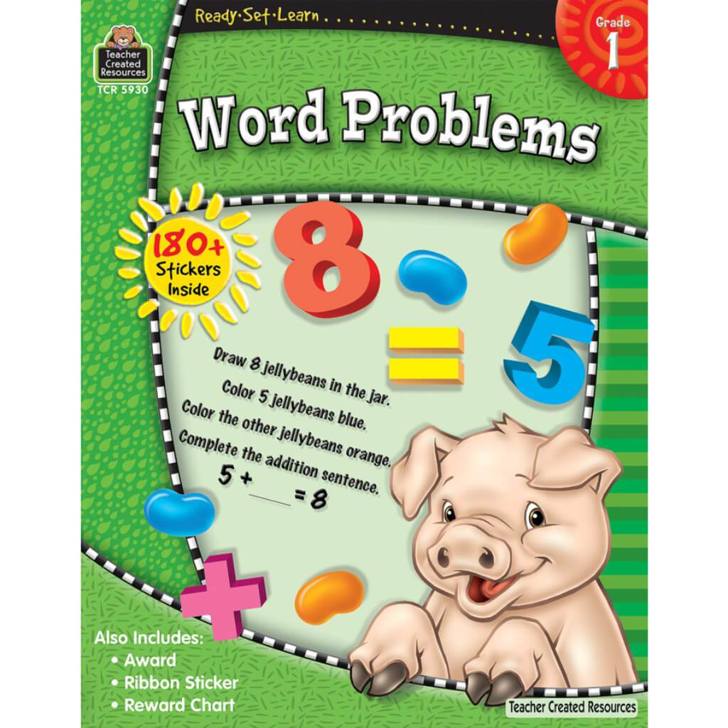 Ready-Set-Learn Word Problems Book Grade 1 