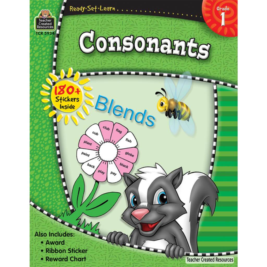 Ready Set Learn Consonants Book Grade 1