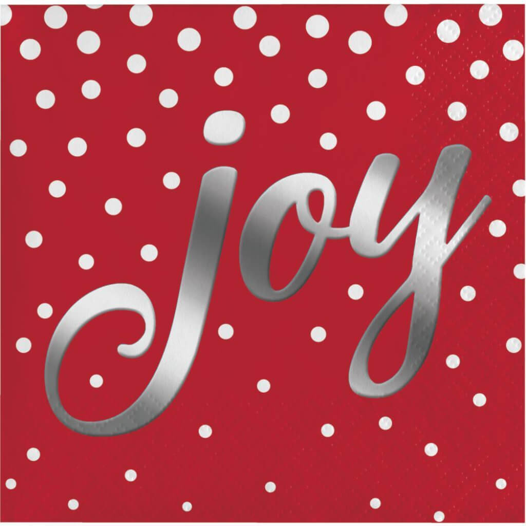 Holiday Sparkle Joy Beverage Napkins 3Ply 16ct