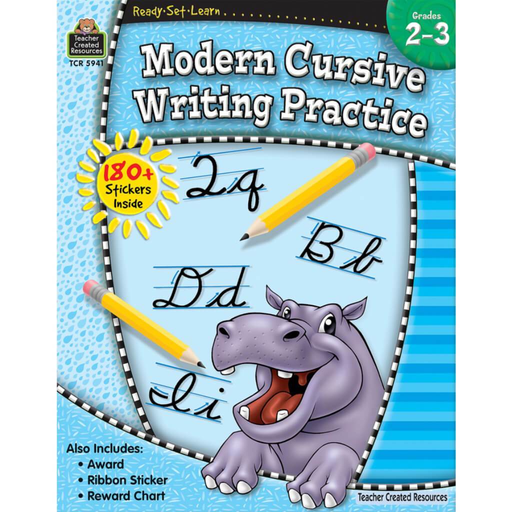 Ready-Set-Learn Modern Cursive Writing Book Grade 2-3 