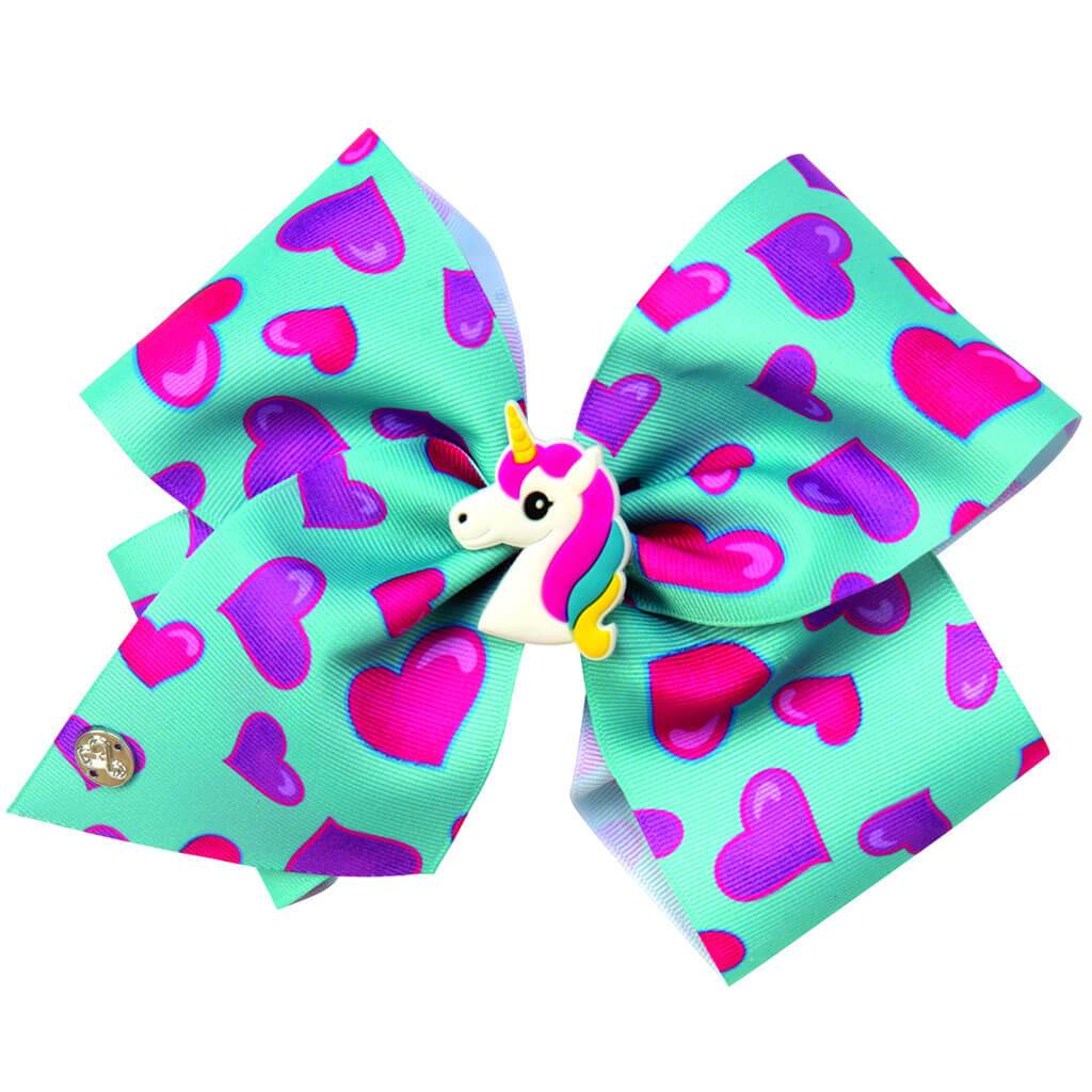 Jojo Blue Bow with Charm