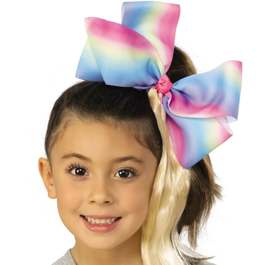 Jojo Pink Bow with Ponytail