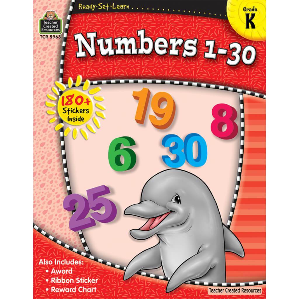 Ready-Set-Learn Numbers Book 1-30 Grade K 