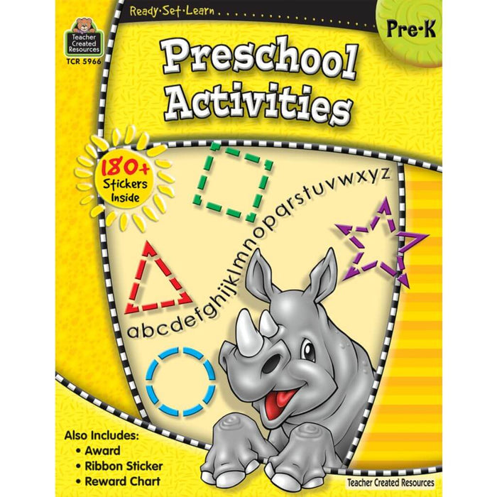 Ready-Set-Learn Preschool Activities Book PreK- Grade 1