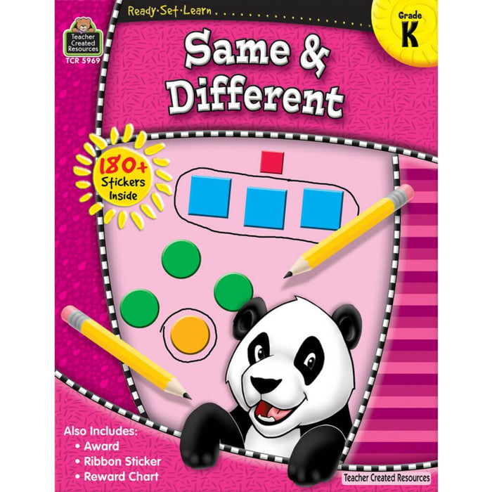 Ready-Set-Learn Same & Different Book Grade K 
