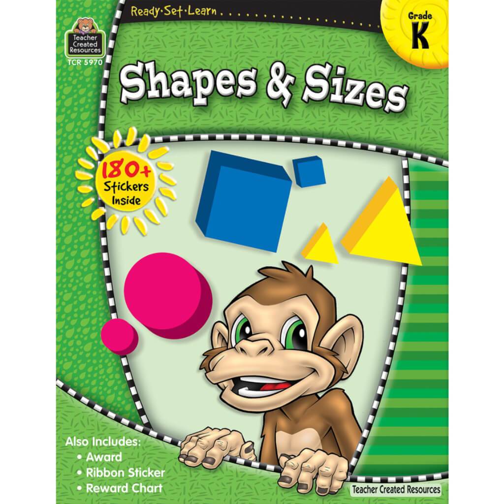 Ready-Set-Learn Shapes &amp; Sizes Book Grade K 