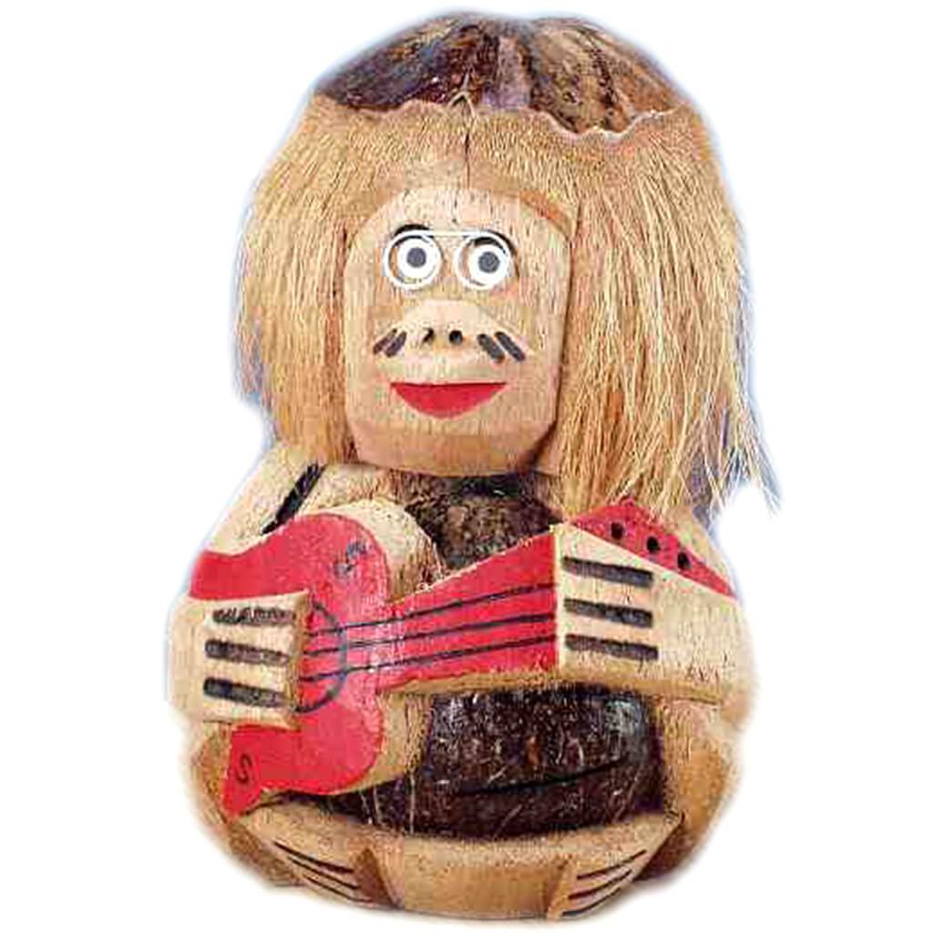 Coconut Maraca Man Musician Centerpiece