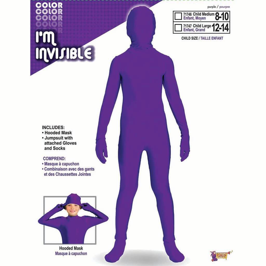 I&#39;m Invisible Purple 8-10 Medium