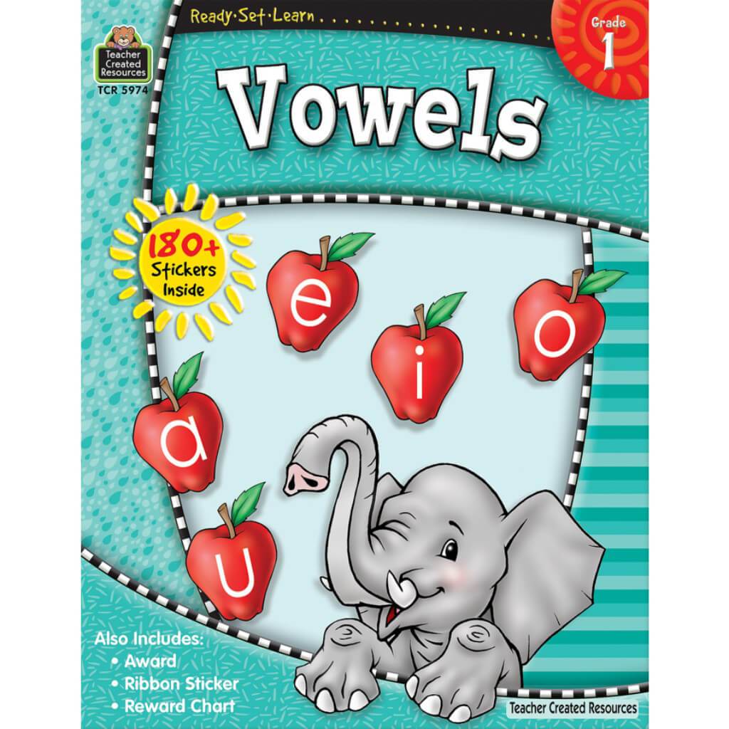 Ready-Set-Learn Vowels Book Grade 1 
