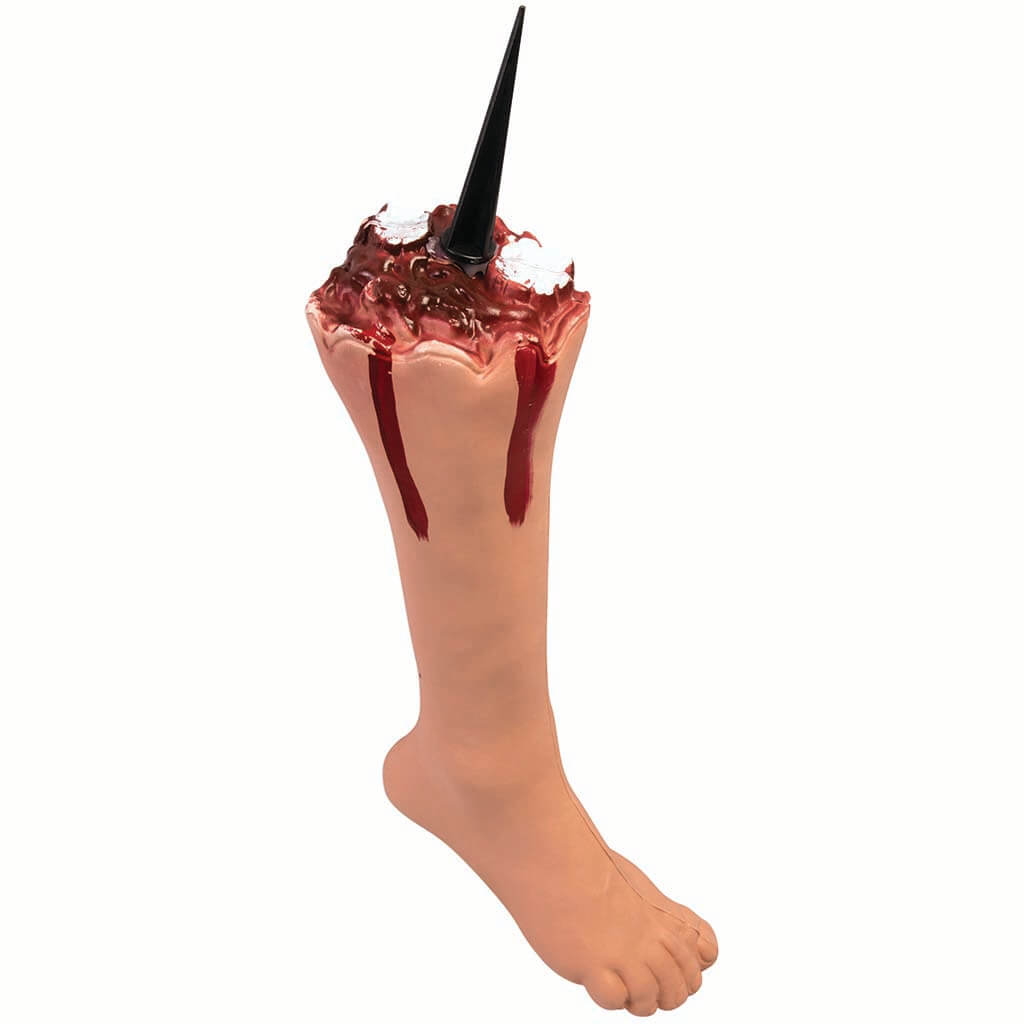 Severed Leg Stake Décor