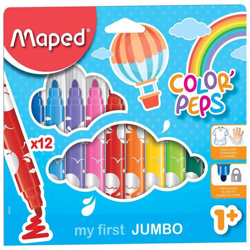 Color Peps Maxi Washable Felt Markers 12pc