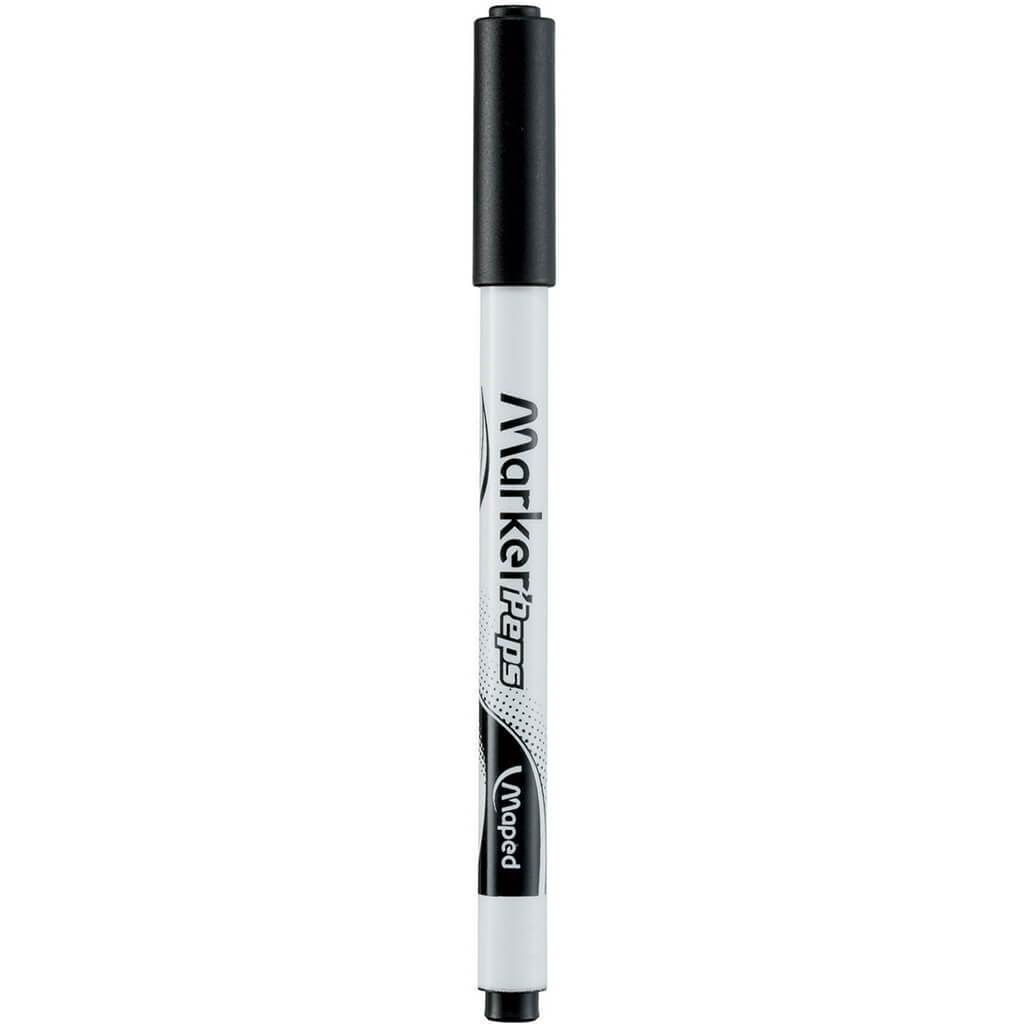 White Board Marker Pep Black 12pc