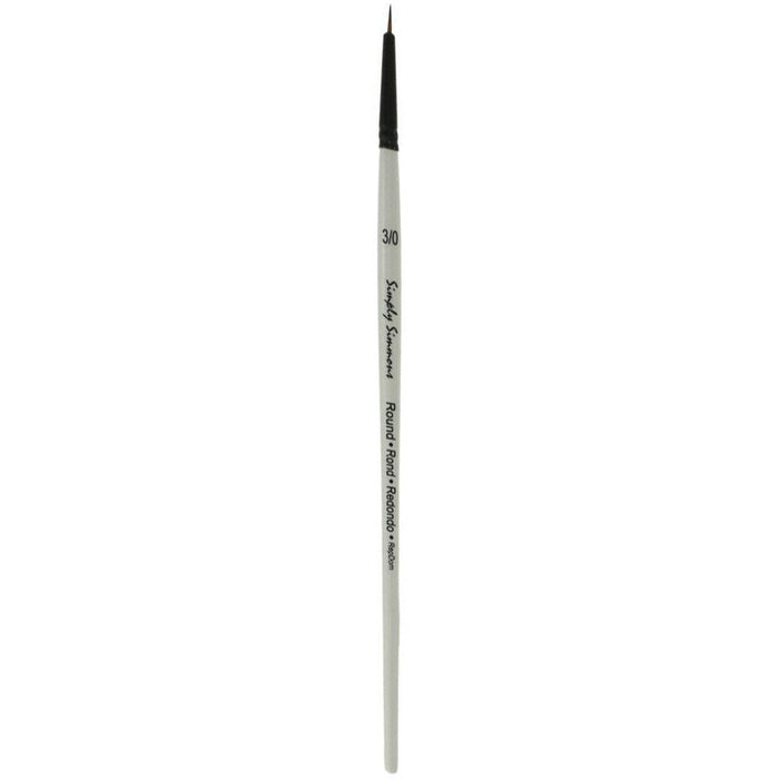 Simply Simmons Short Handle Brushes Round 3/0in