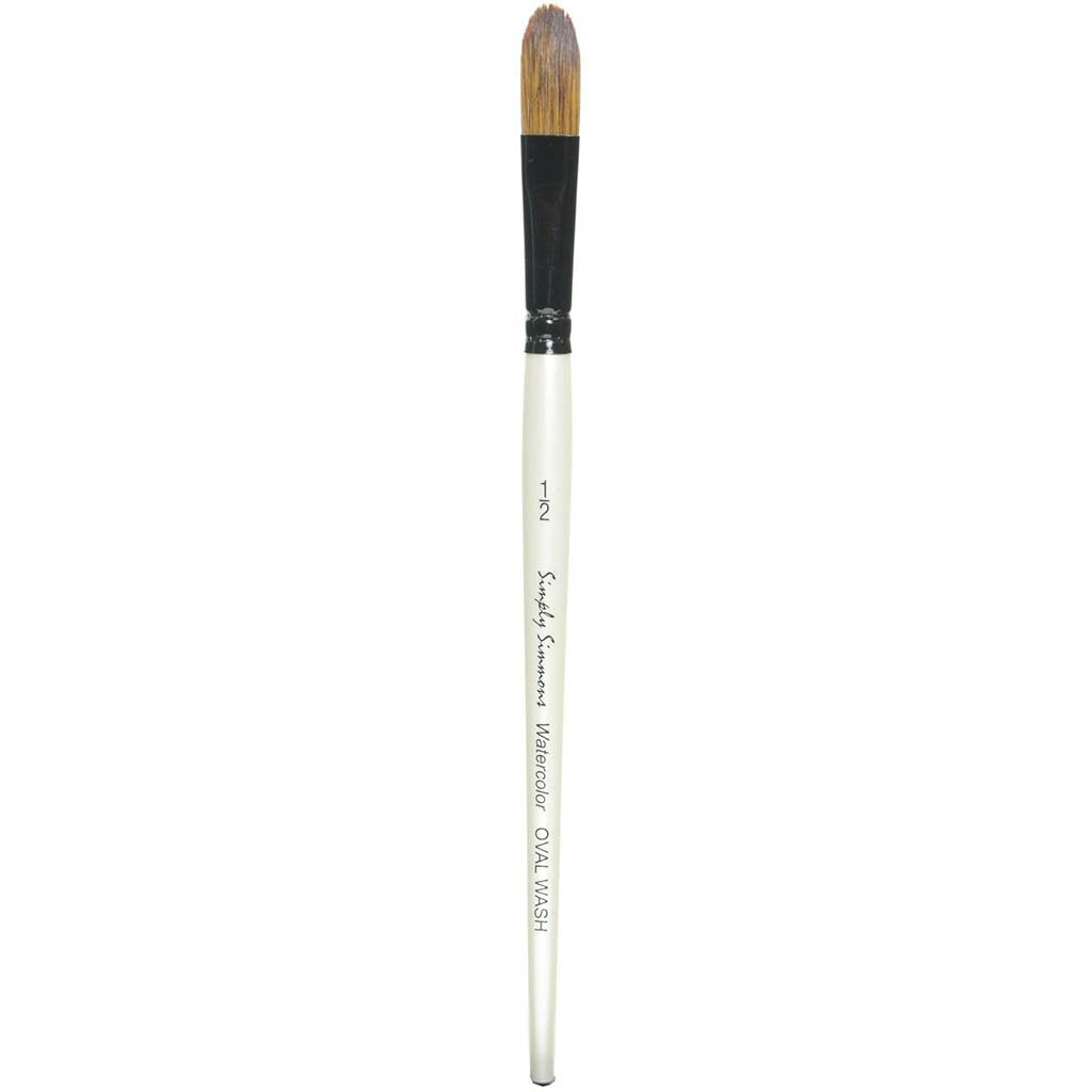 Simply Simmons Synthetic Watercolor Brushes Oval