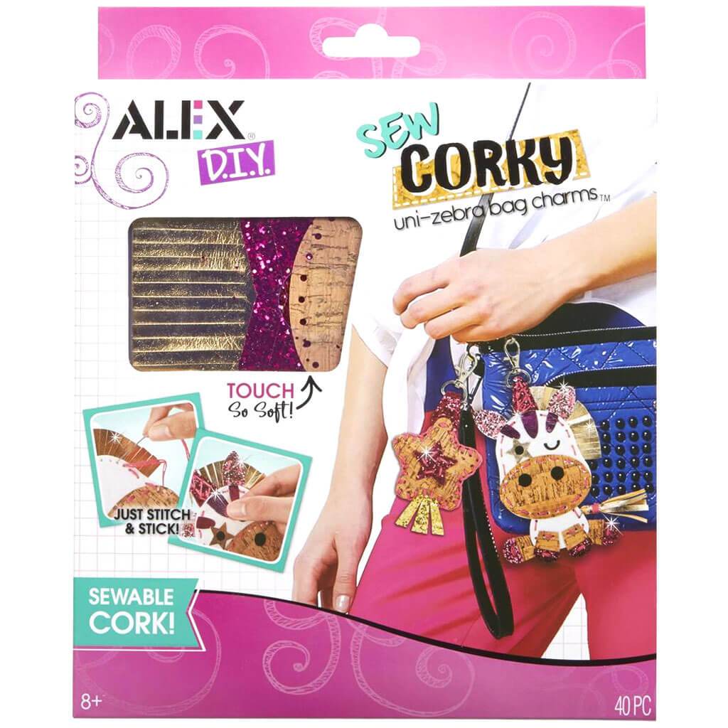 Sew Corky Uni Zebra Bag Charms