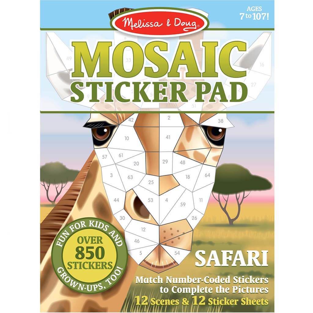 Mosaic Sticker Pad - Safari