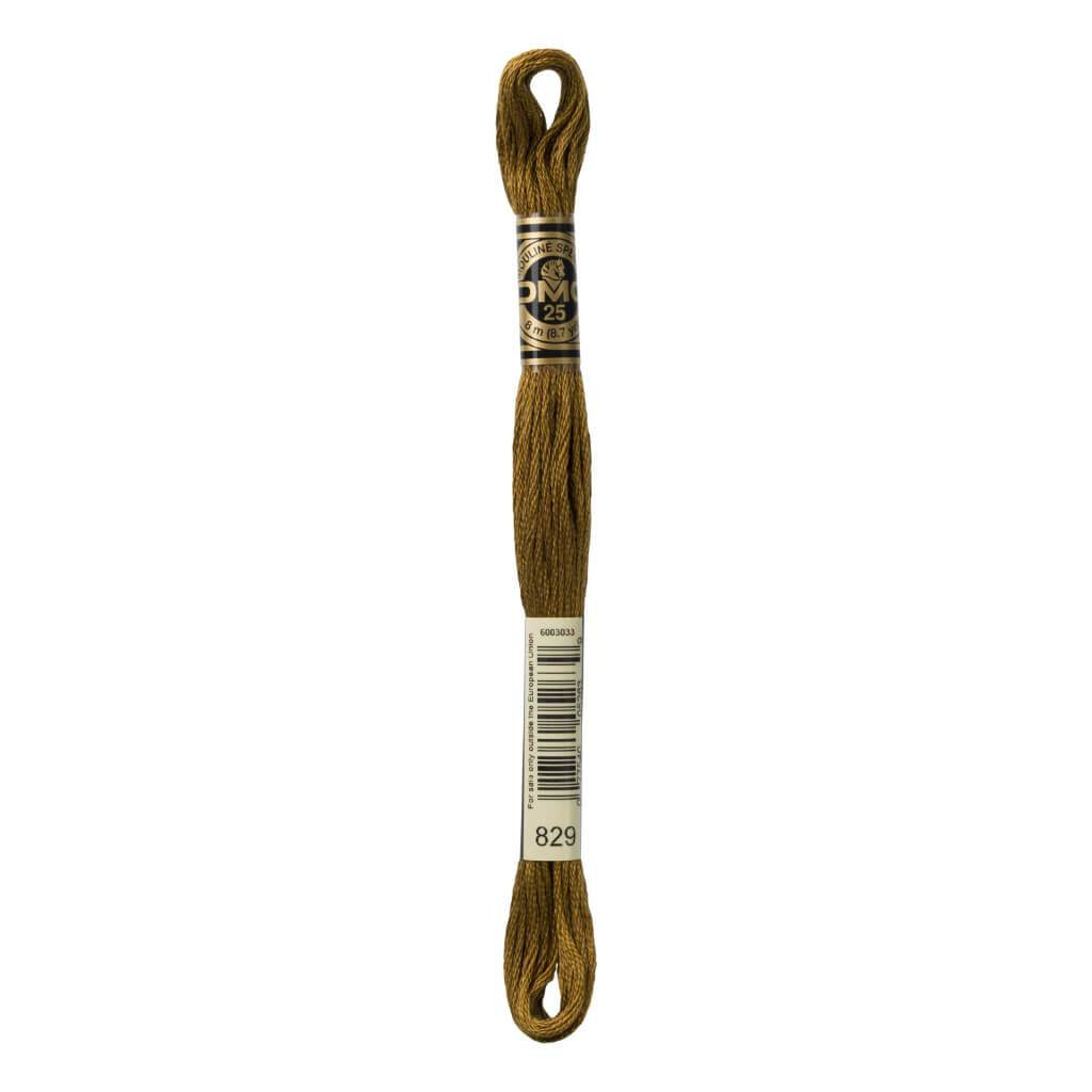 Dmc Floss Very Dark Golden Olive Olive 