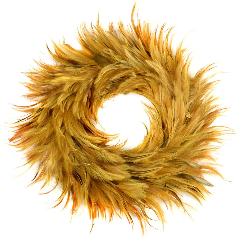 Hackle Feather Wreath 11.5in